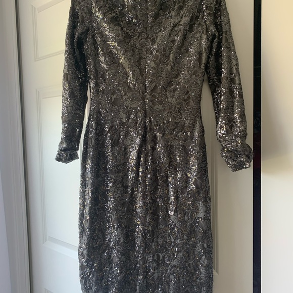 Sequins midi cocktail dress - Picture 4 of 5